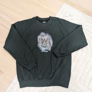 Forest Green Holiday Crewneck